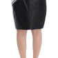 Sachin & Babi Gray Black Liza Leather Straight Pencil