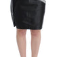 Sachin & Babi Gray Black Liza Leather Straight Pencil