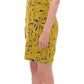 Sachin & Babi Blue Yellow Strapless Bubble Mini Shift Dress