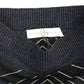 Alice Palmer Knitted Chevron Striped Assymetrical Skirt