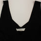 Alice Palmer Black White Low V Neck Knitted Cocktail Dress