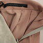 Comeforbreakfast Pink Gray Knee-Length Pleated Skirt