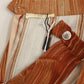 Licia Florio Brown Orange Below Knee Full Skirt