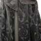 NOEMI ALEMÁN Black Cotton Brocade Long Cape Coat Jacket