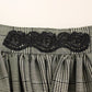 NOEMI ALEMÁN Gray Checkered Wool Shorts Skirt