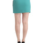 Costume National Blue wrap mini skirt