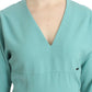 Costume National Green 3/4 sleeved sheath dress