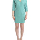 Costume National Green 3/4 sleeved sheath dress