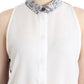 Costume National White shirt assymetric hem dress