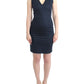 Costume National Blue pencil cotton dress