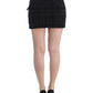 Costume National Gray checkered mini skirt