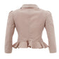 Lardini Light Pink Ruffle Jacket