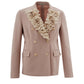 Lardini Light Pink Double Breast Ruffle Jacket