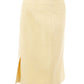 Lardini Yellow Viscose Pencil Skirt