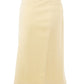 Lardini Yellow Viscose Pencil Skirt