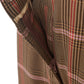 Lardini Micro Checked Viscose Palazzo Trousers