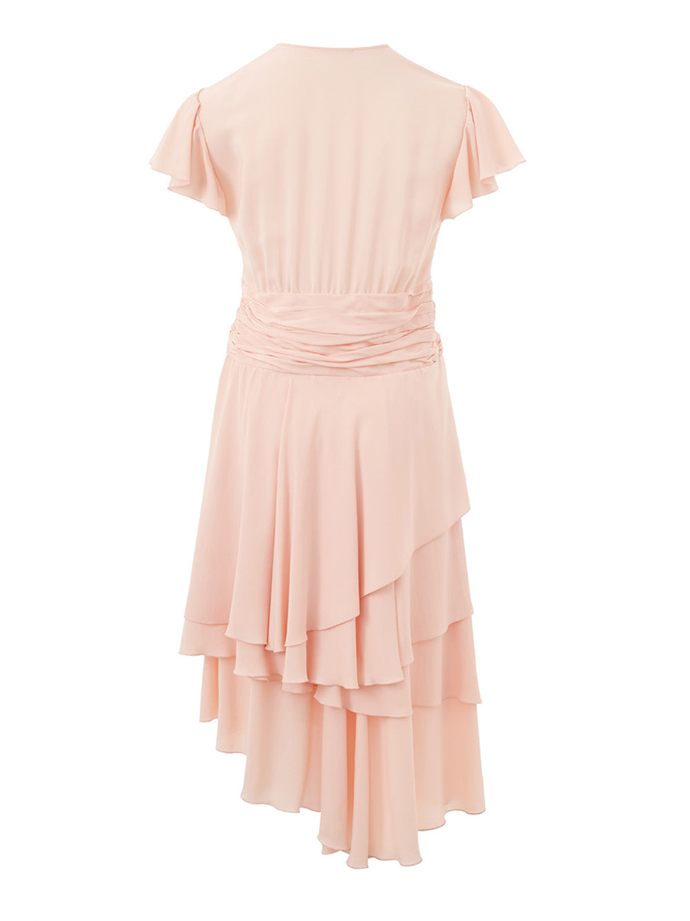 Lardini Pink Ruffled short sleeves Dress
