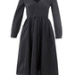 Lardini Black Long Dress with V Neck
