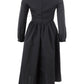 Lardini Black Long Dress with V Neck