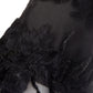 Lardini Black Long Embellished Dress with petticoat