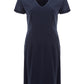 Lardini Blue V-Neck midi lenght Viscose dress
