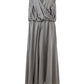 Lardini Grey Elegant Dungarees Silk Dress