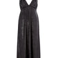 Lardini Black Embellished Velvet effect Dress