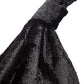 Lardini Black Embellished Velvet effect Dress