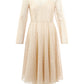 Lardini Ivory Embellished Tulle Dress