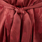 Lardini Red Allover printed robe Trench coat