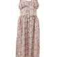 Lardini Pink allover printed midi Dress