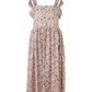Lardini Pink allover printed midi Dress
