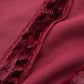Lardini Bordeaux Straps Long Velvet Dress