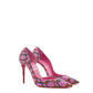 Christian Louboutin Iriza 10 Décolleté in Pink Satin