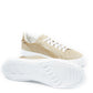Casadei Gold Glitter 'Off Road' Sneaker
