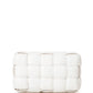 Bottega Veneta White Padded Cassette Leather Cross Body Bag