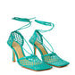Bottega Veneta Green Stretch Leather-trimmed Pumps