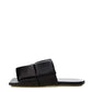 Bottega Veneta Black Leather Maxi Intreccio Mule