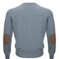 Gran Sasso Grey Cashmere V-Neck Sweater