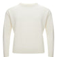 Gran Sasso White Super Geelong Wool Round neck Sweater