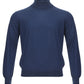 Gran Sasso Blue Cashmere and Silk Turtleneck Sweater