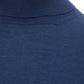 Gran Sasso Blue Cashmere and Silk Turtleneck Sweater