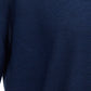 Gran Sasso Blue Cashmere and Silk Turtleneck Sweater