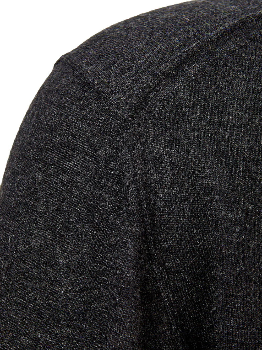 Dolce & Gabbana Dark Grey V-Neck Cashmere Sweater