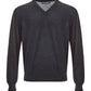 Dolce & Gabbana Dark Grey V-Neck Cashmere Sweater