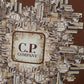 C.P. Company Brown Cotton Hooded Sweatshirt with Logo