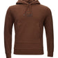 C.P. Company Brown Cotton Hooded Sweatshirt with Logo
