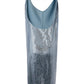 Bottega Veneta Light Blue Dress with Mirror Mosaic Details