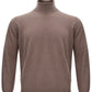 KANGRA Dove Grey Wool Blend Turtleneck Sweater