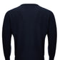 KANGRA Blue Wool Blend Round neck Sweater